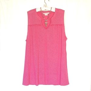 IN EVERY STORY Polka-Dot Tunic Tank